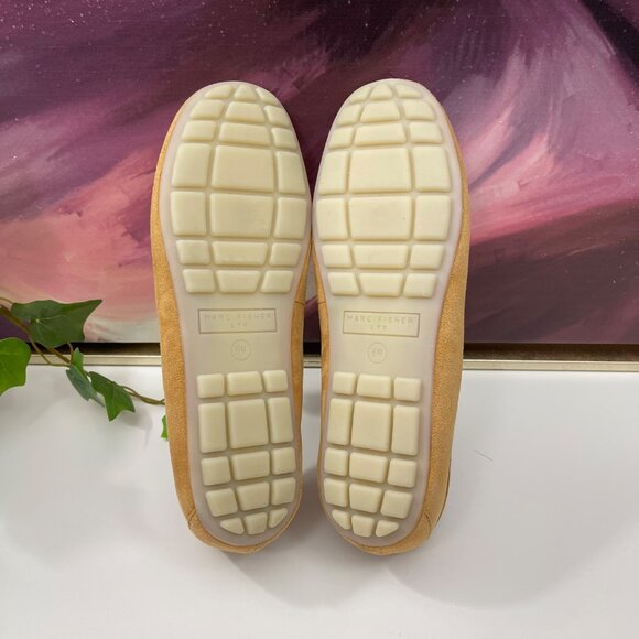 Marc Fisher LT Suede Moccasin Tassel Loafers in Medion Natural Size 6 - Picture 12 of 15